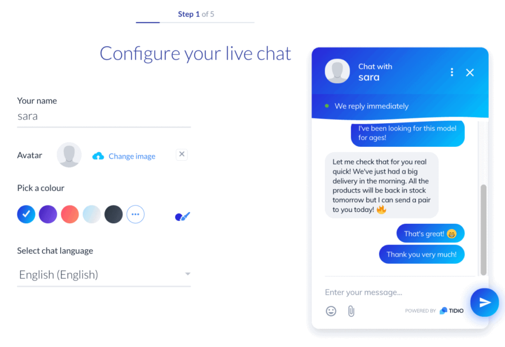 Tidio Live Chat