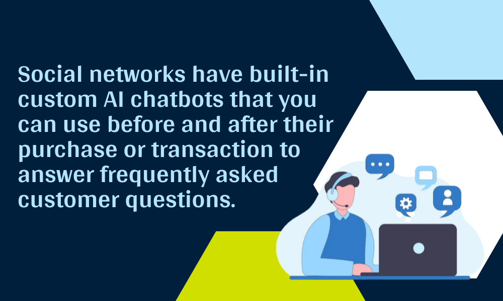 Customer service automation: man using a laptop with ai chatbots to enhance online support systems.