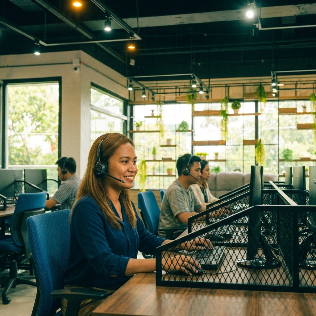 Digital Minds BPO customer support team at Naga City Philippines office