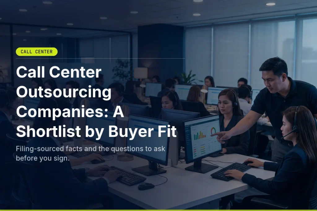 Call Center Outsourcing Companies: A 2026 Shortlist by Buyer Fit