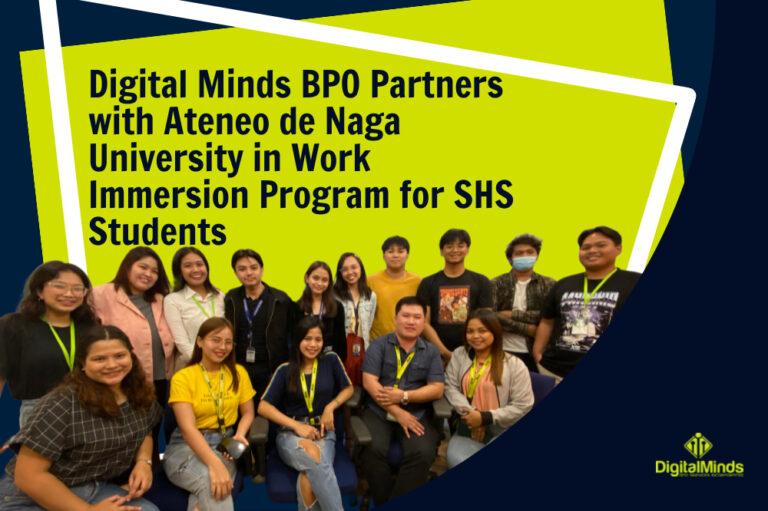 Digital Minds BPO Partners with Ateneo de Naga University in Work Immersion Program